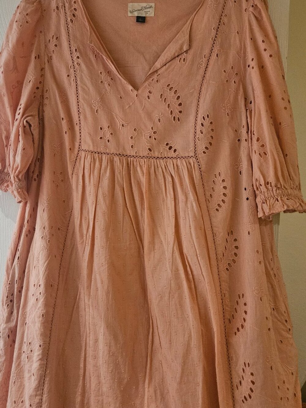Universal Thread peachy eyelet babydoll pockets fairy dress XXL